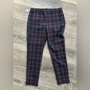 Plaid Women’s Pull On Pants L